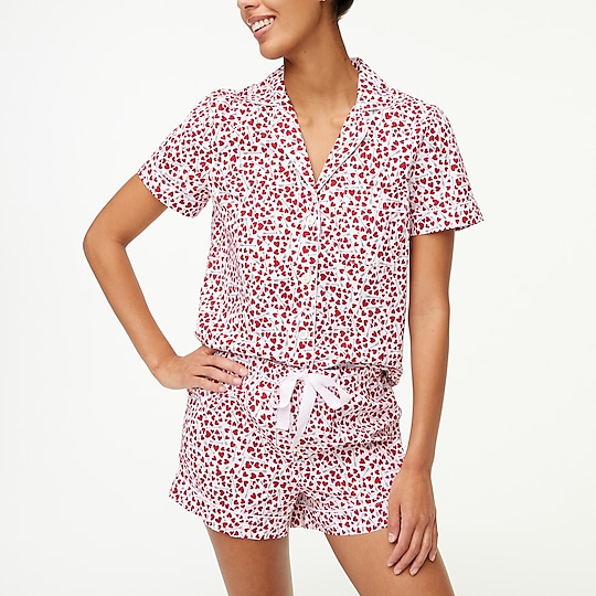 Jcrew heart pajamas