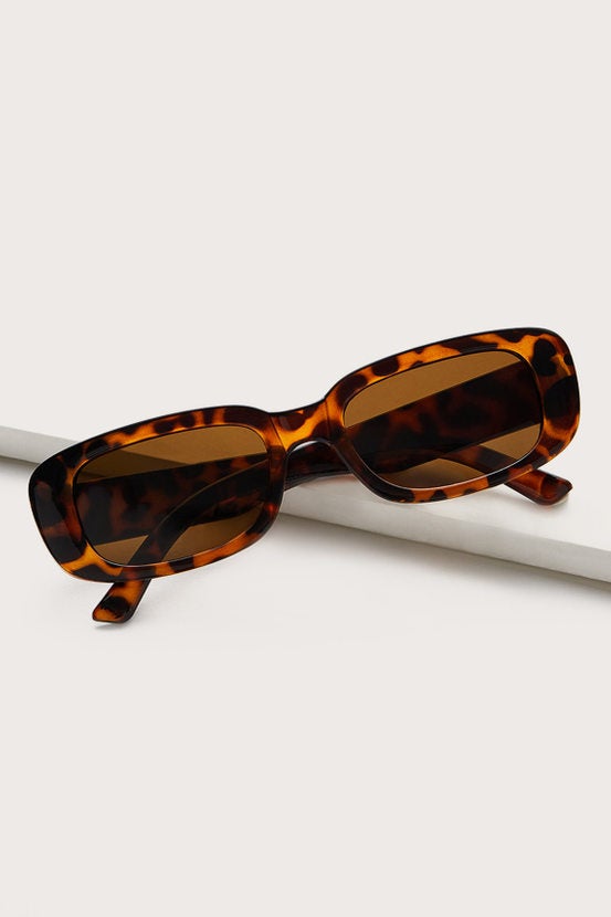 Brown Frame Acrytic Sunglasses