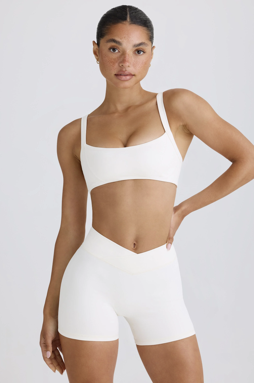 oh polly sports bra white