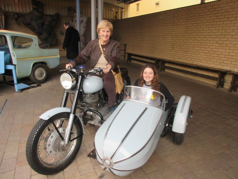 Me and my Grandma on Hagrid\'s Bike