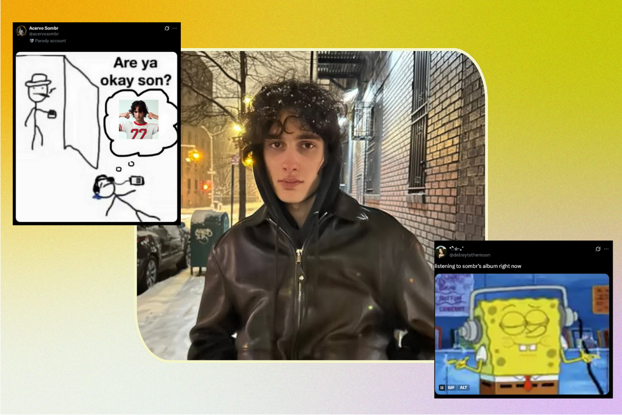 sombr album memes