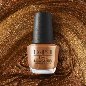 opi glitter brown nails