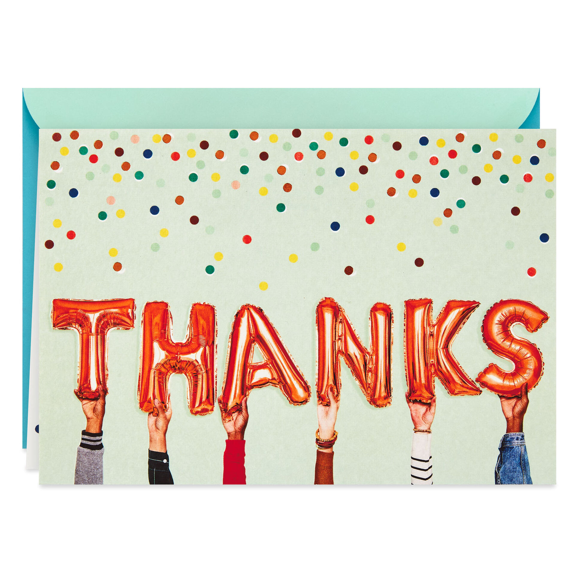Thanks Letter Balloons ThankYou Card 399T2154 01