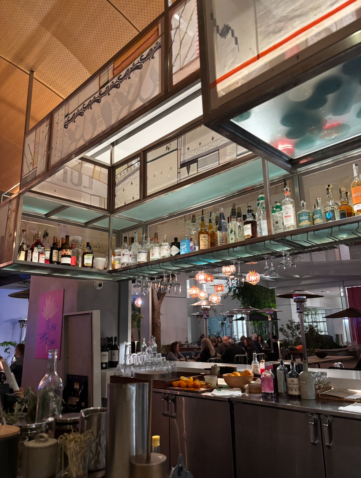 LULU restaurant bar view