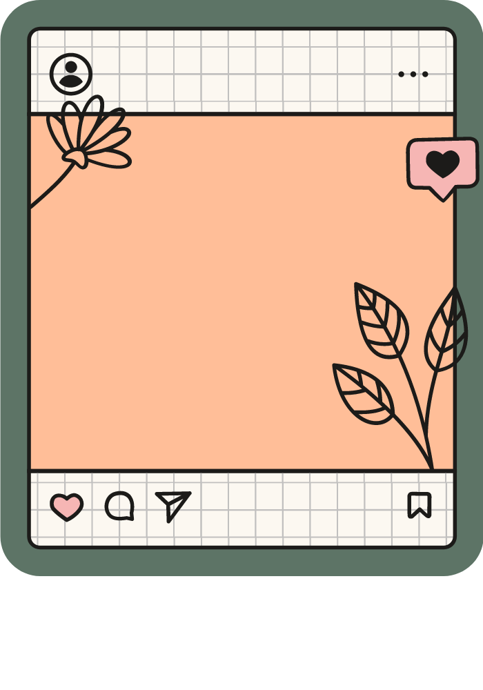 Photo frame with Pantone colour as center