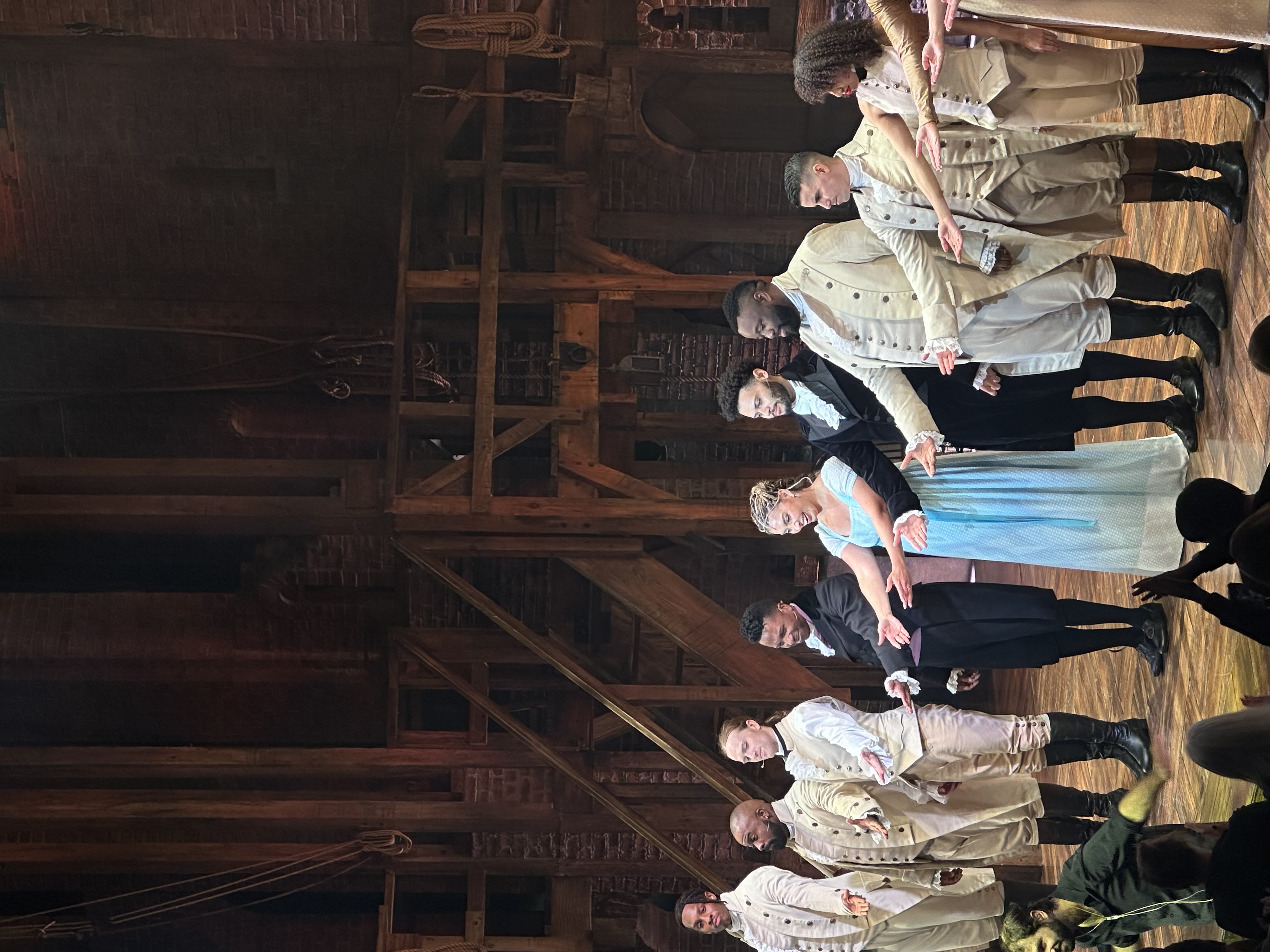 Leslie Odom Jr. and Hamilton cast