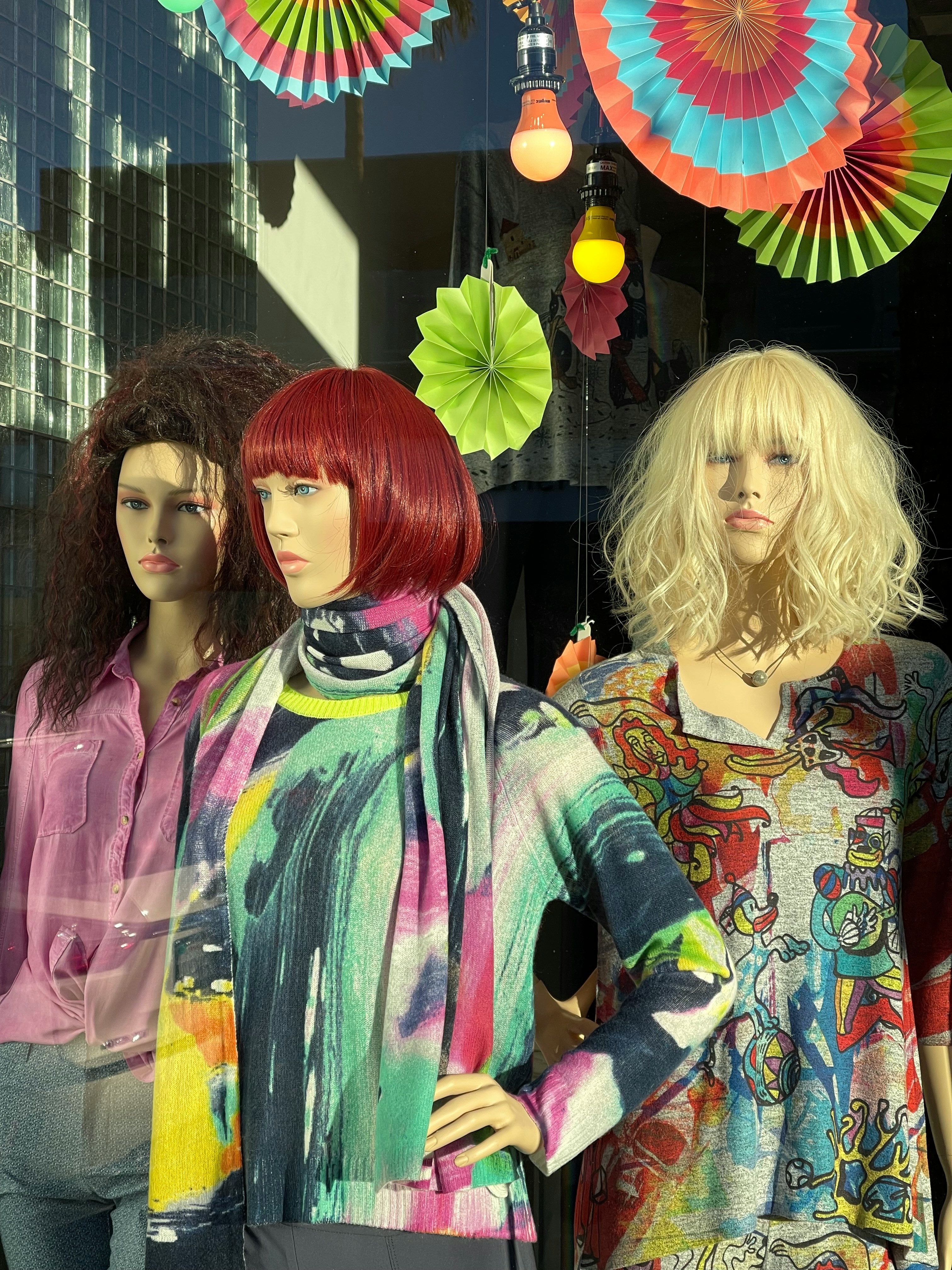 a group of mannequins