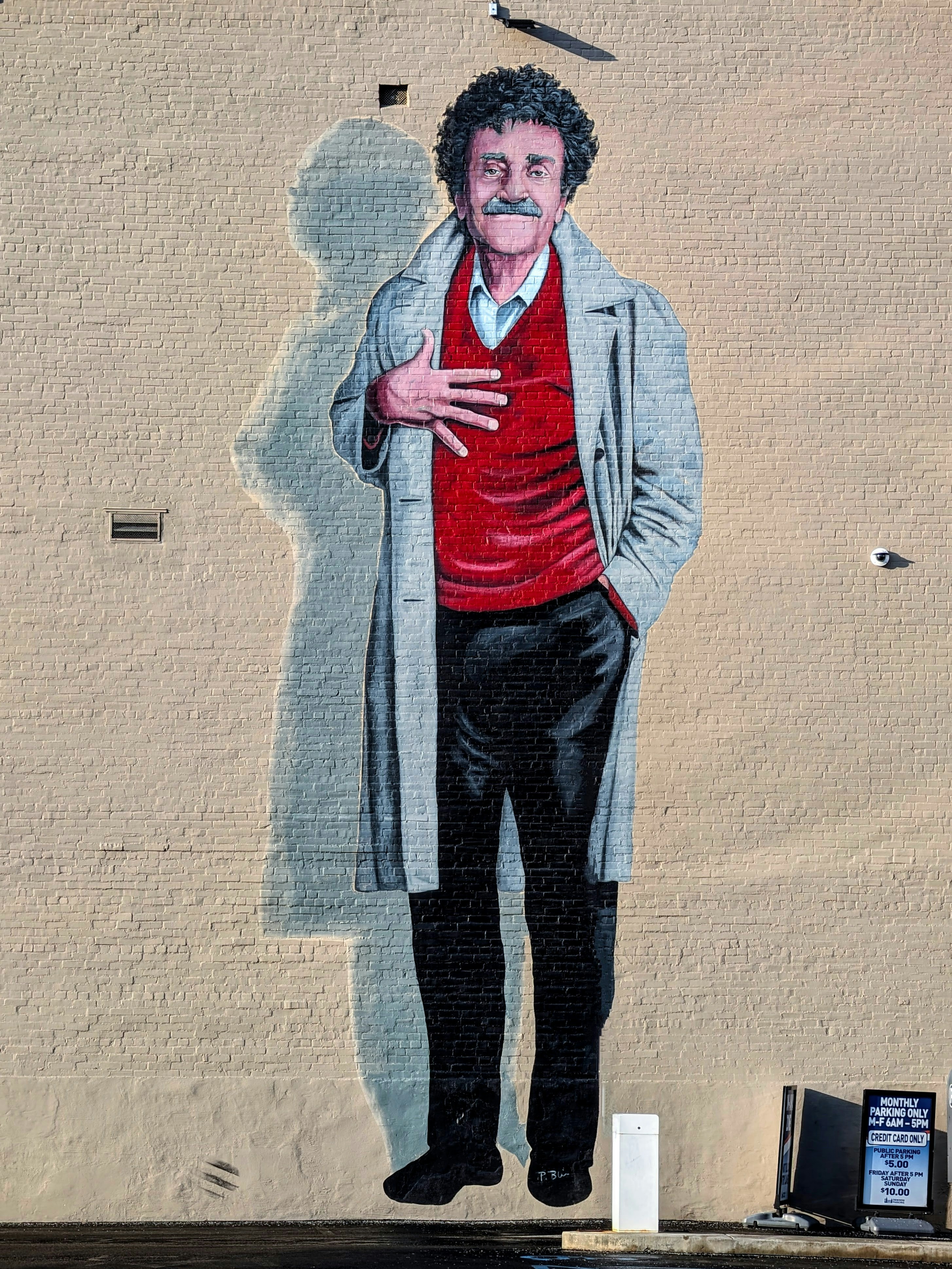 Mural of Kurt Vonnegut