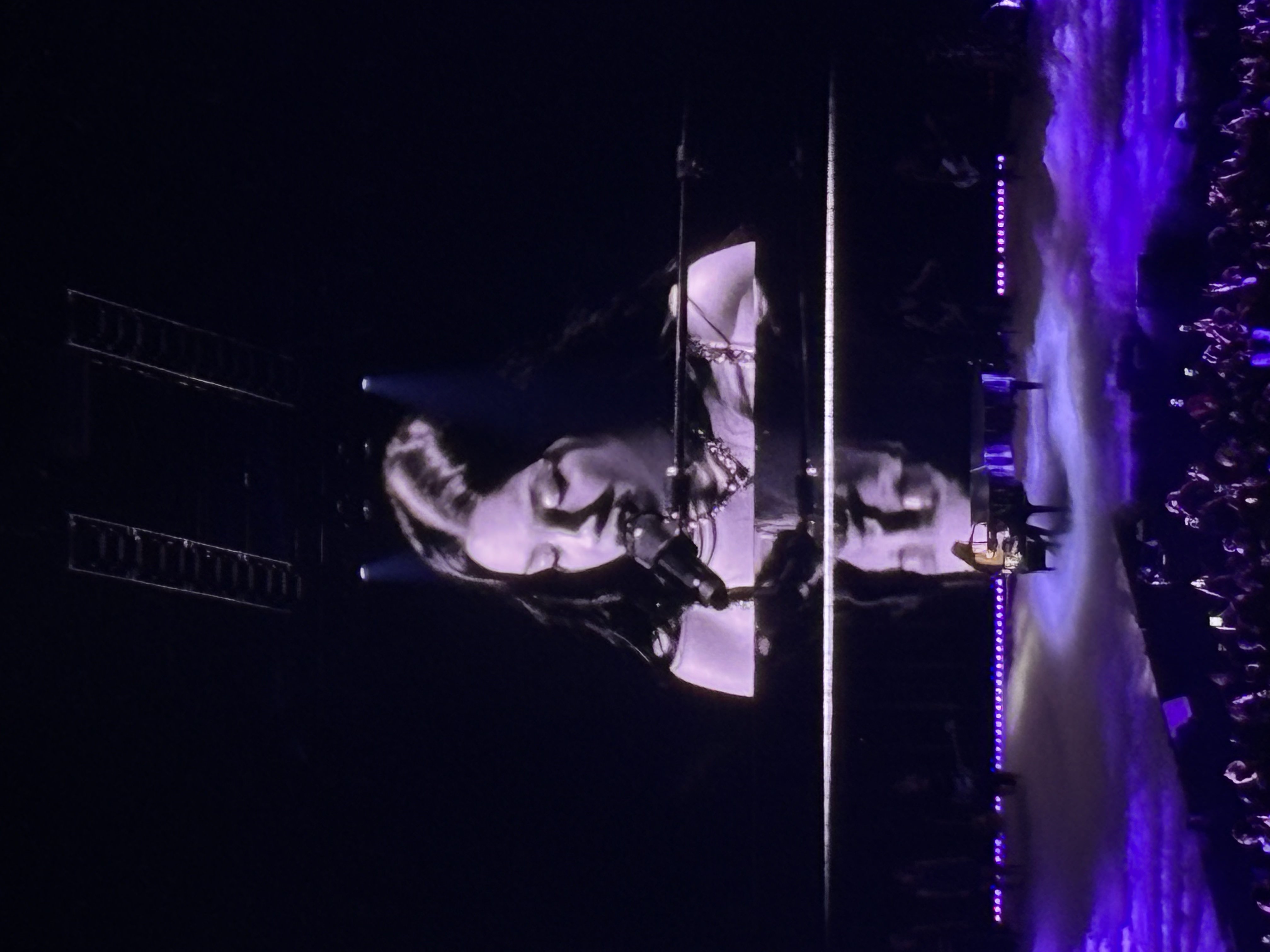 Olivia Rodrigo GUTS concert piano closeup