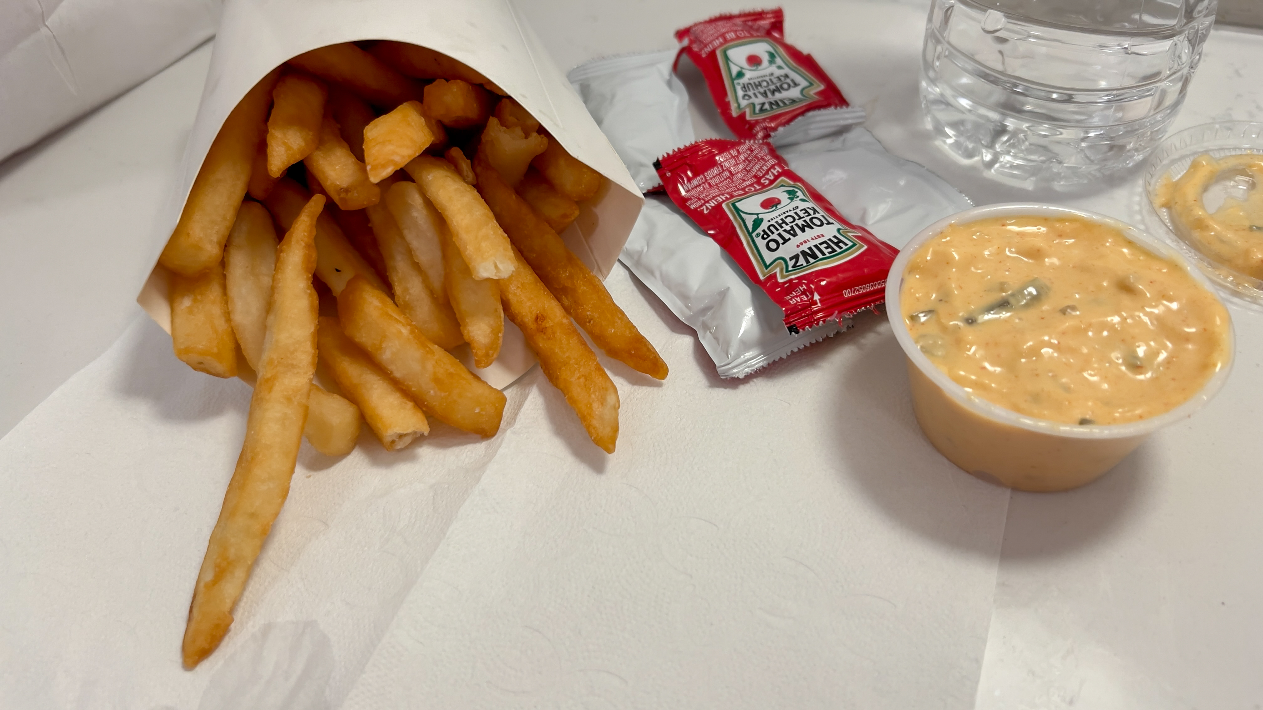 Fries and Sauce at 7th Street Burger on Newbury Street in Boston