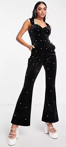 velvet jumpsuit