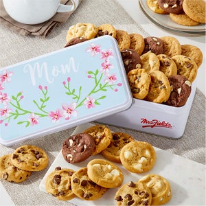 blue and pink cookie tin box mothers day gift ideas under $40