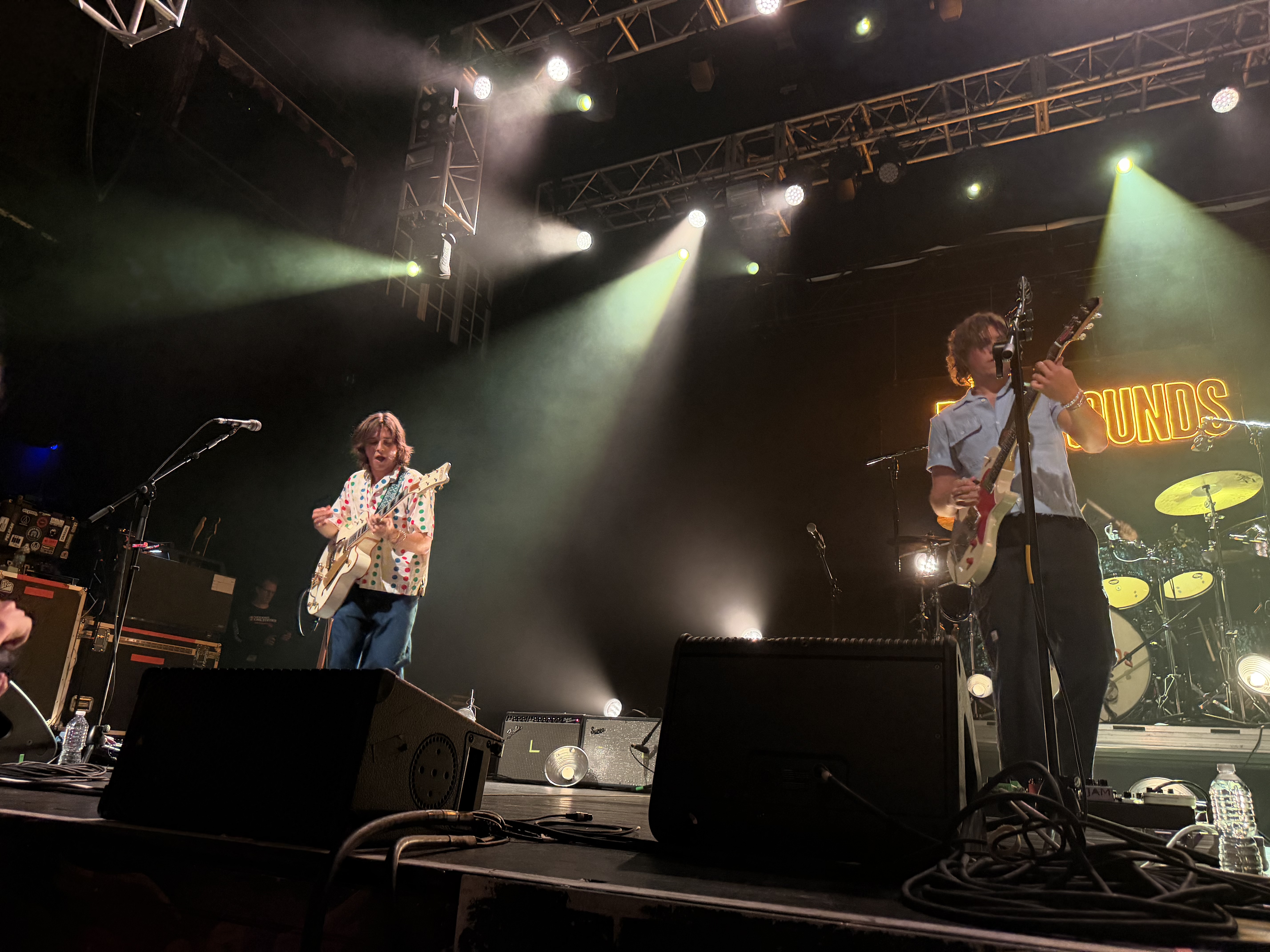 Will and Axel playing during the concert