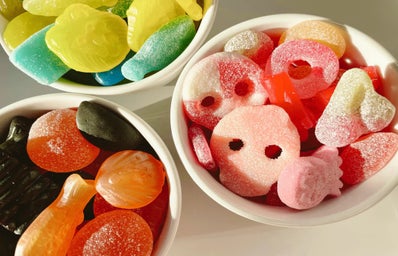 a an assortment of Swedish candies