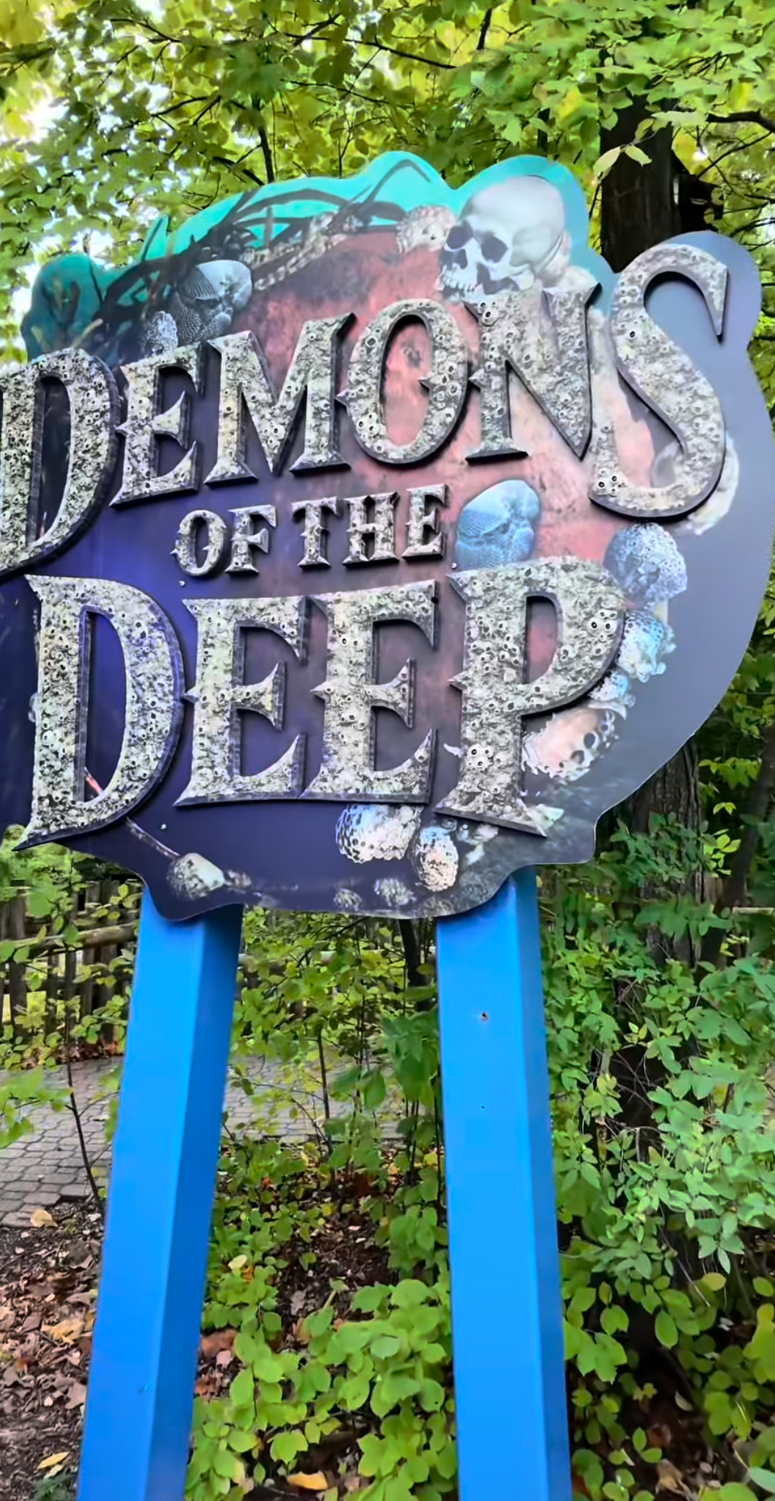 photos of Canada\'s wonderland Halloween Haunt taken by me, of one of the mazes - demons of the deep