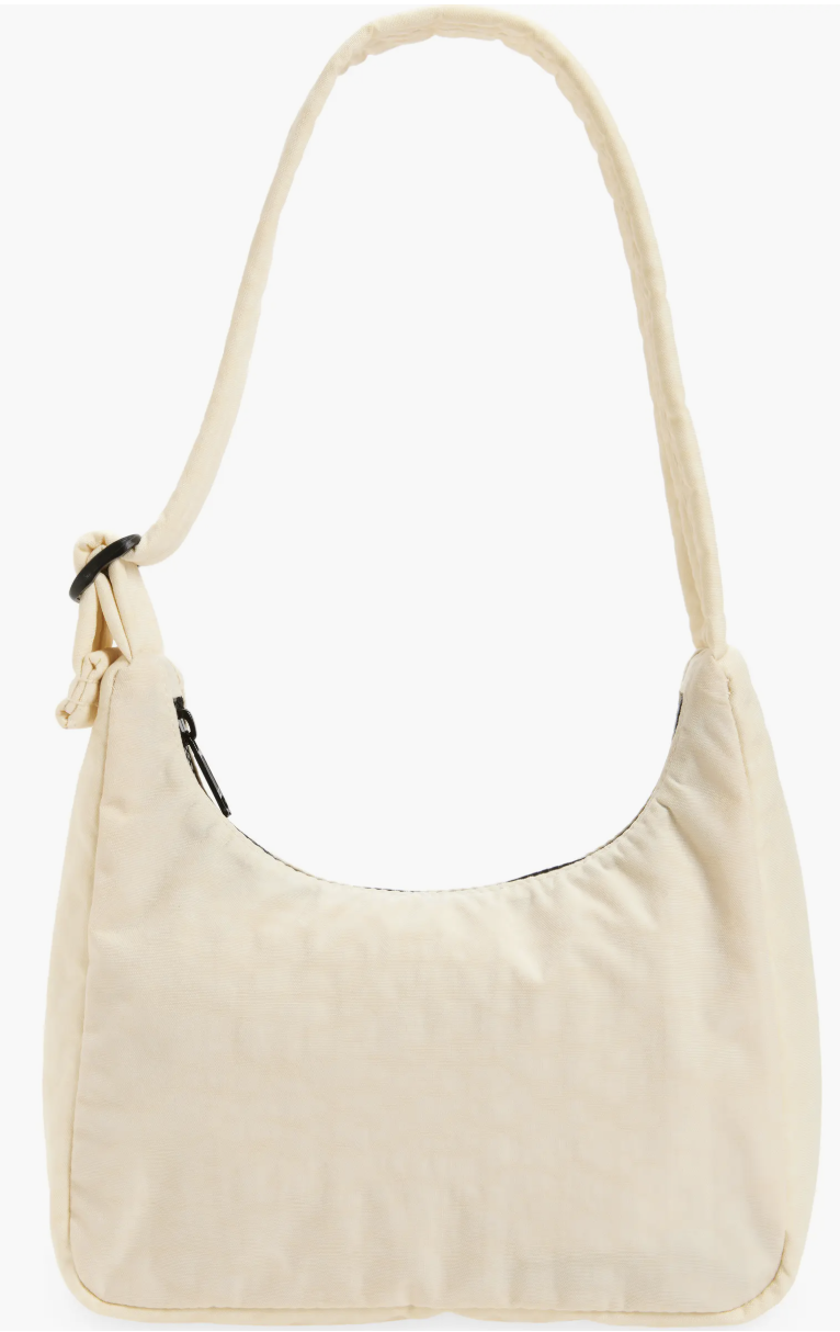 Baggu Mini Nylon Shoulder Bag Cream