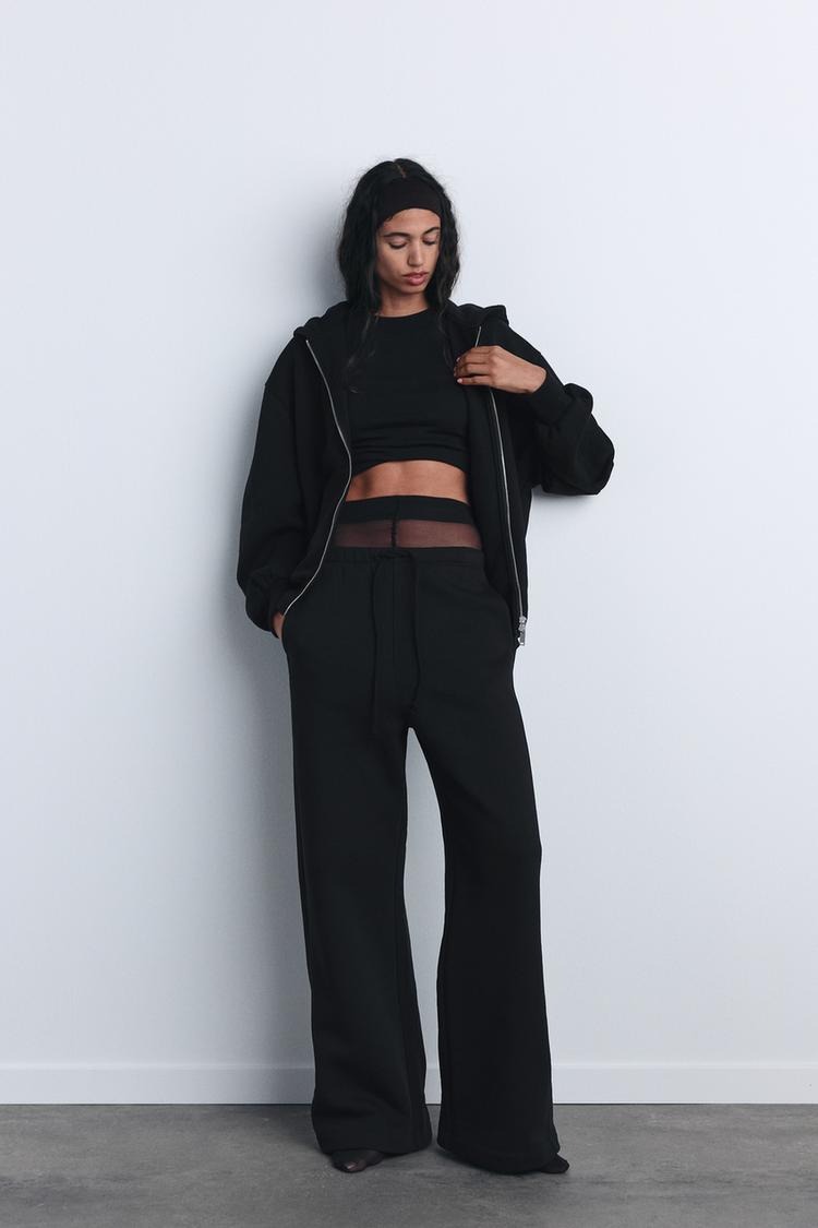 Zara Oversized Zippered Sweatshirt