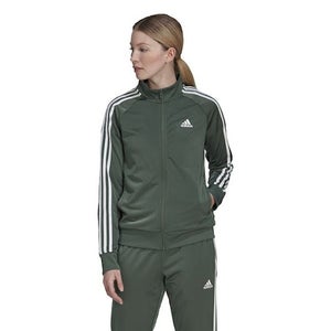 forset green track jacket with white stripes blokette core outfit essentials