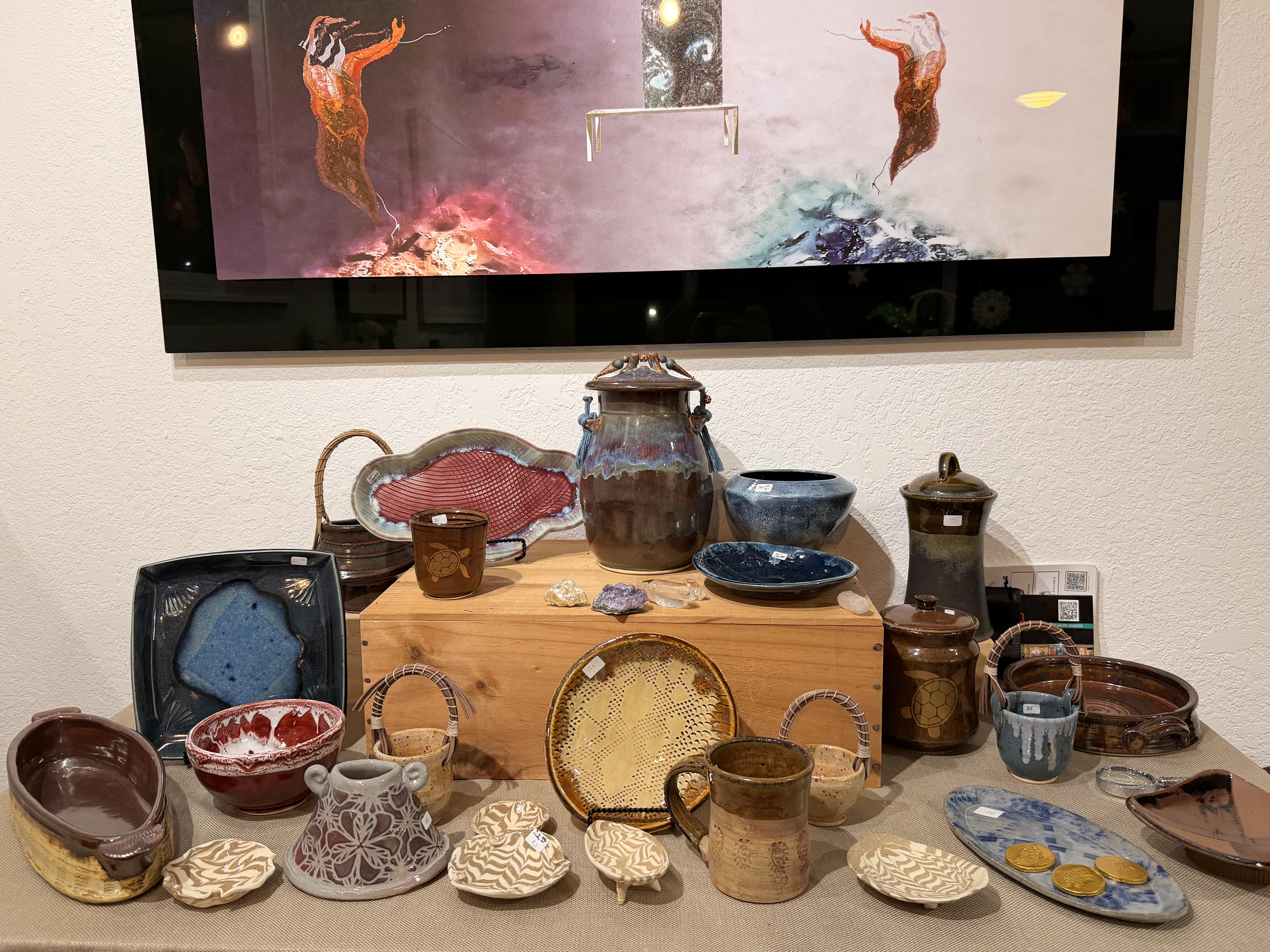 This is an image of the art exhibit at FAVO for my article taken by me.