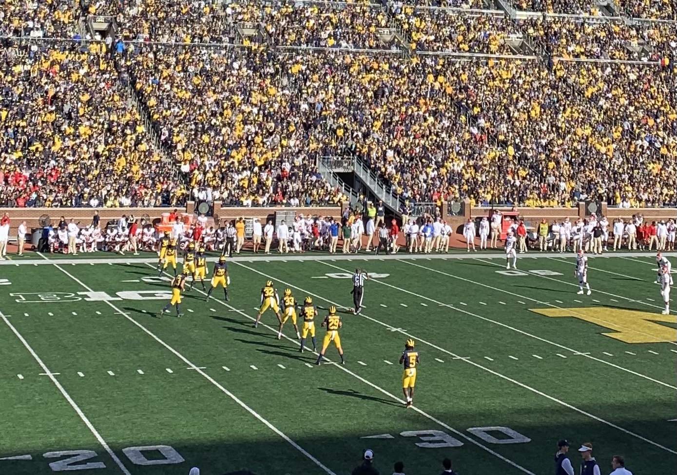 Michigan stadium kickoff