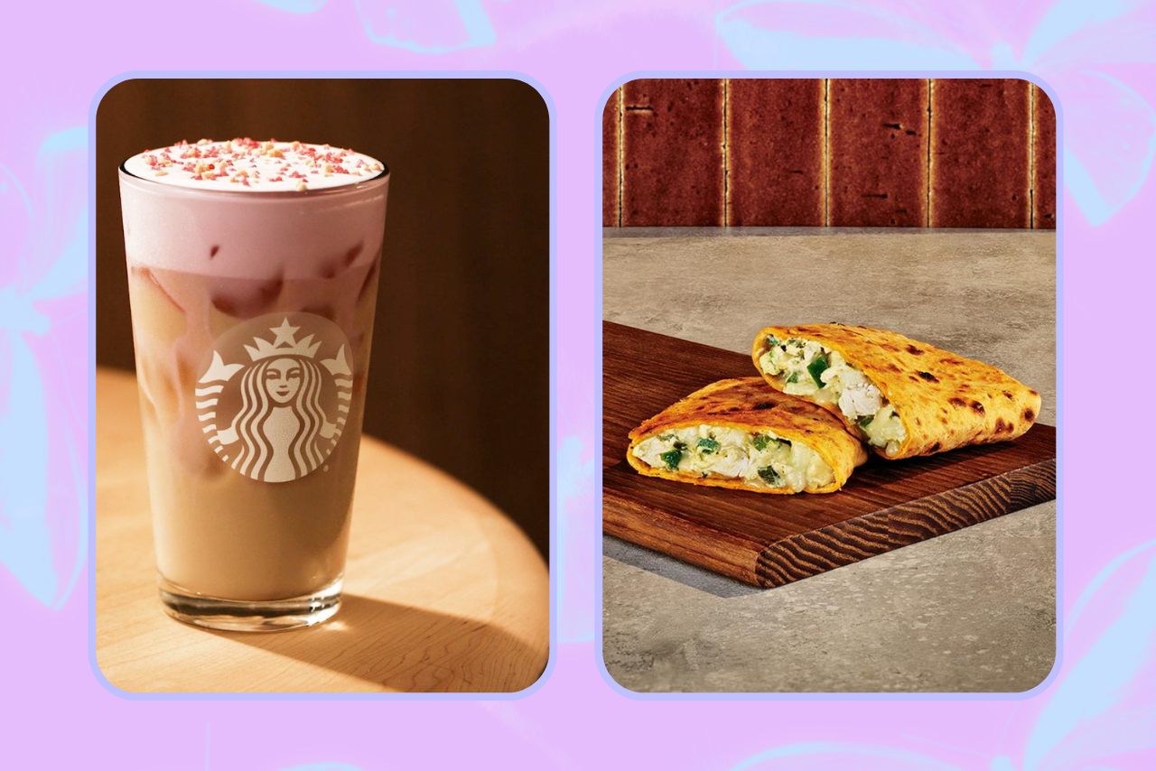 Starbucks spring drinks and food items
