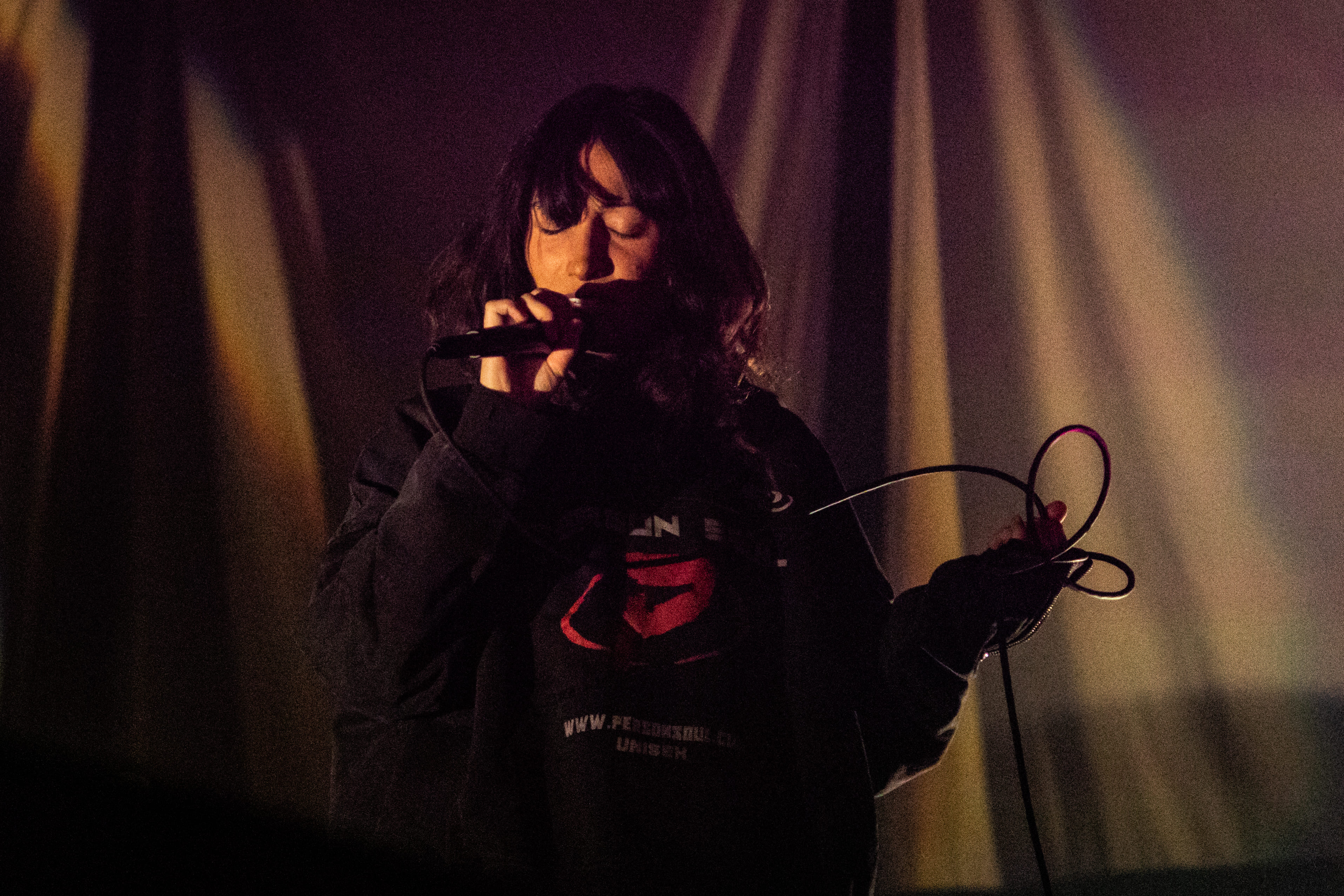 Leyla Ebrahimi performing as the opener for Del Water Gap at his concert in New Haven, CT on 3/4/2026