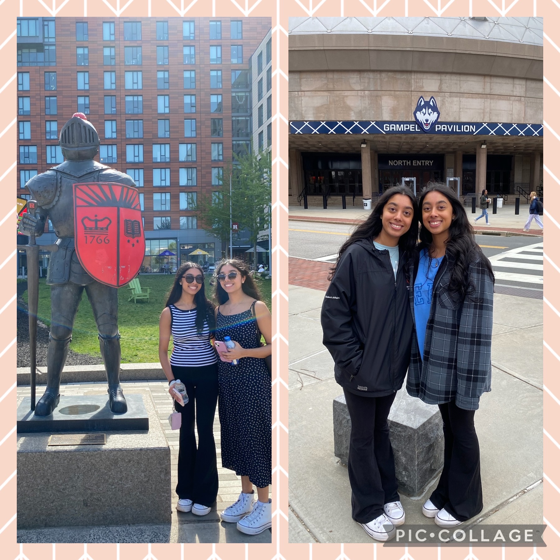 Hansika and Karishma UConn & Rutgers photo