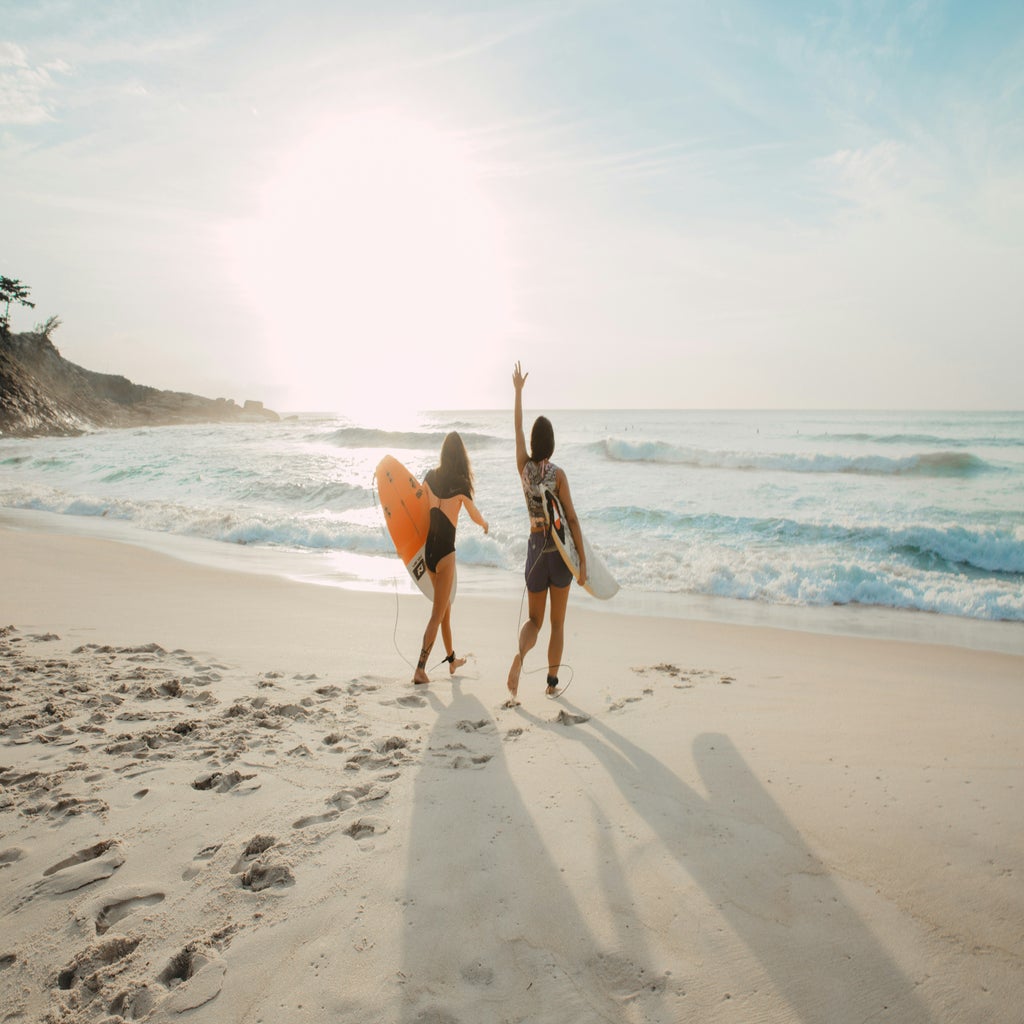 friends on beach