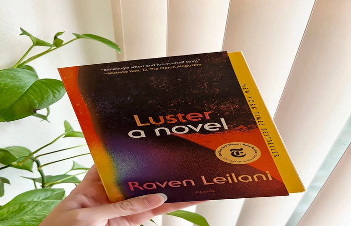 Picture of the front cover of the book \"Luster\"
