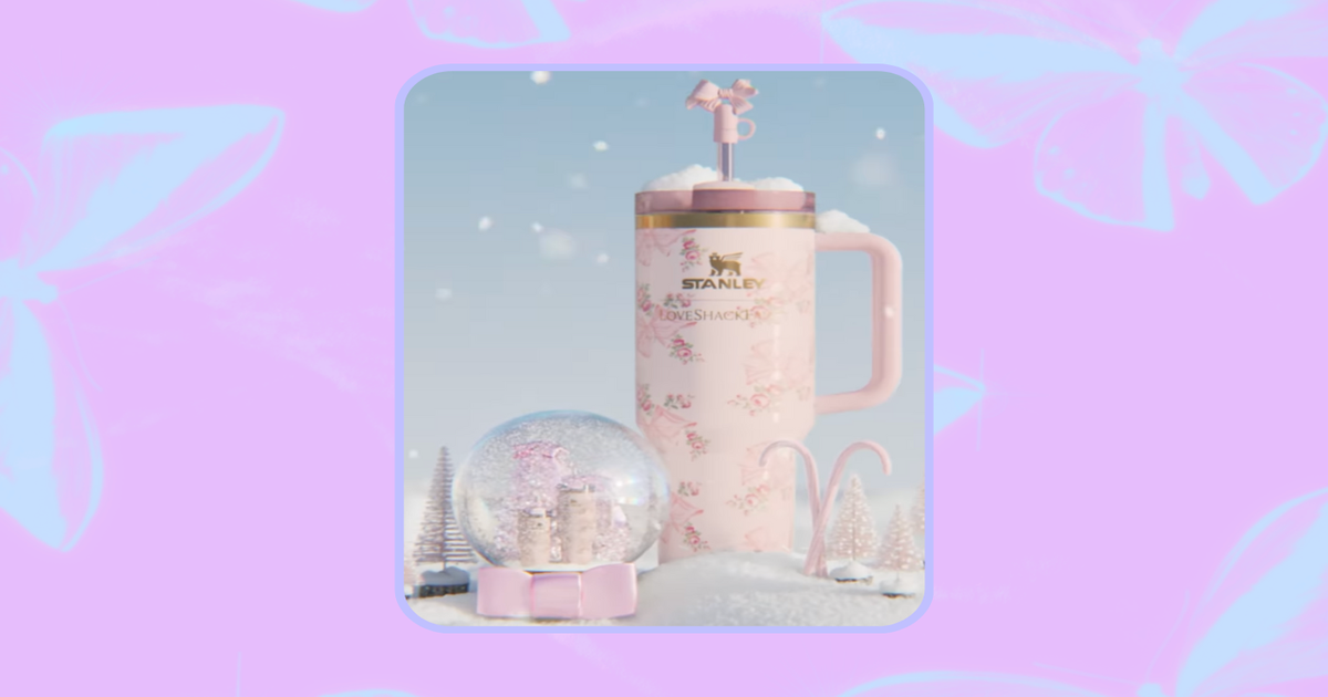Stanley x LoveShackFancy ROSA BEAUX PINK 40oz LSF IN HAND NOW Sold Out