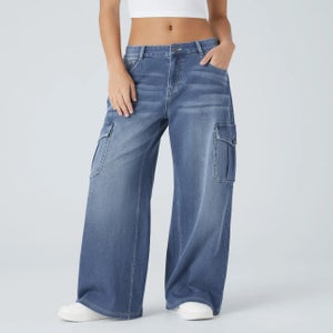 Halara Low-Rise Cargo Jeans