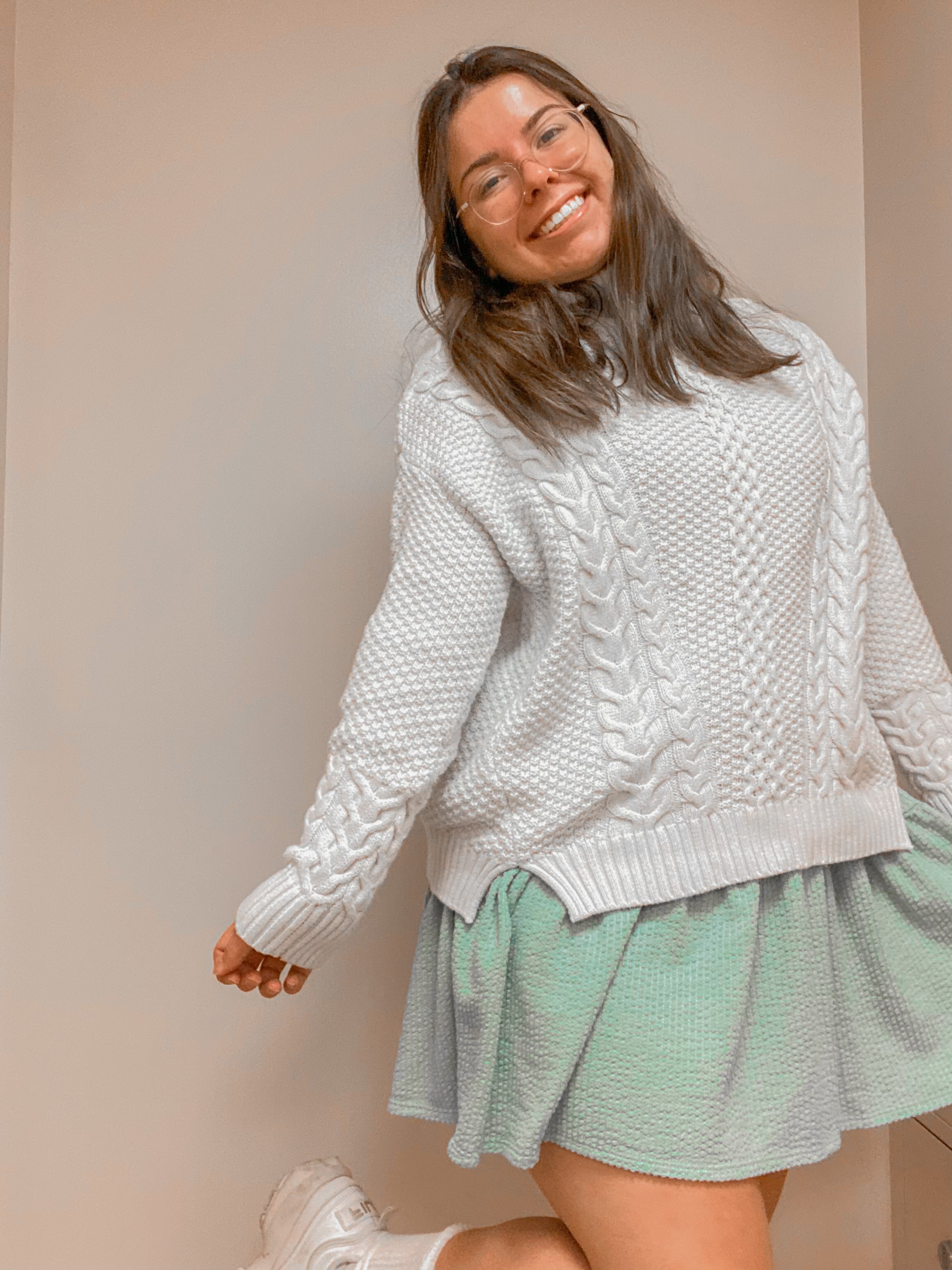 sweater over dress 2 by Meghan Dale