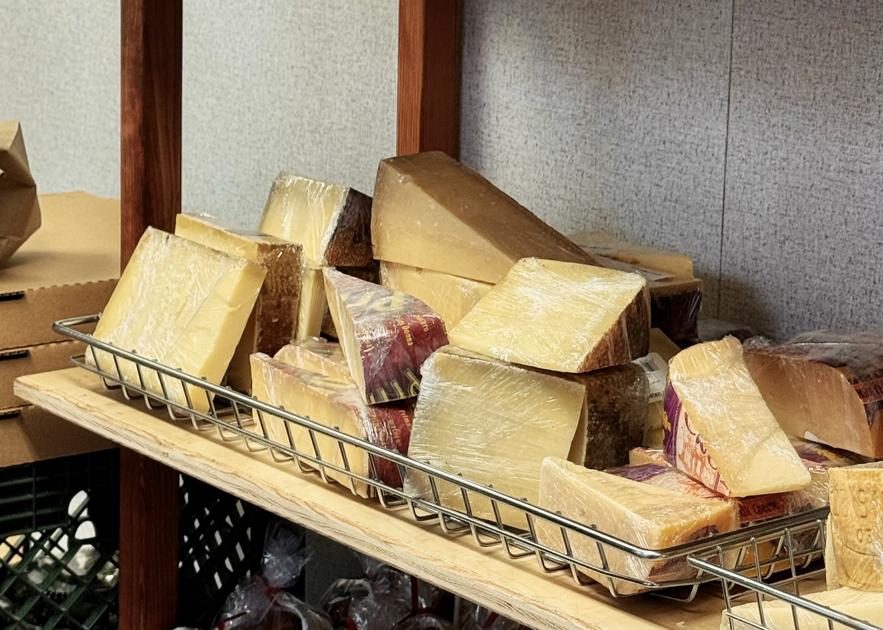 Cheese board display