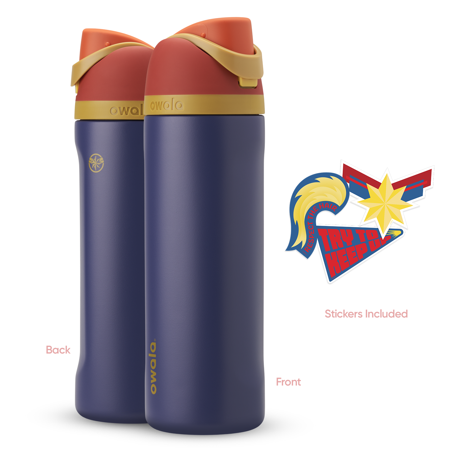 owala freesip captain marvel bottle