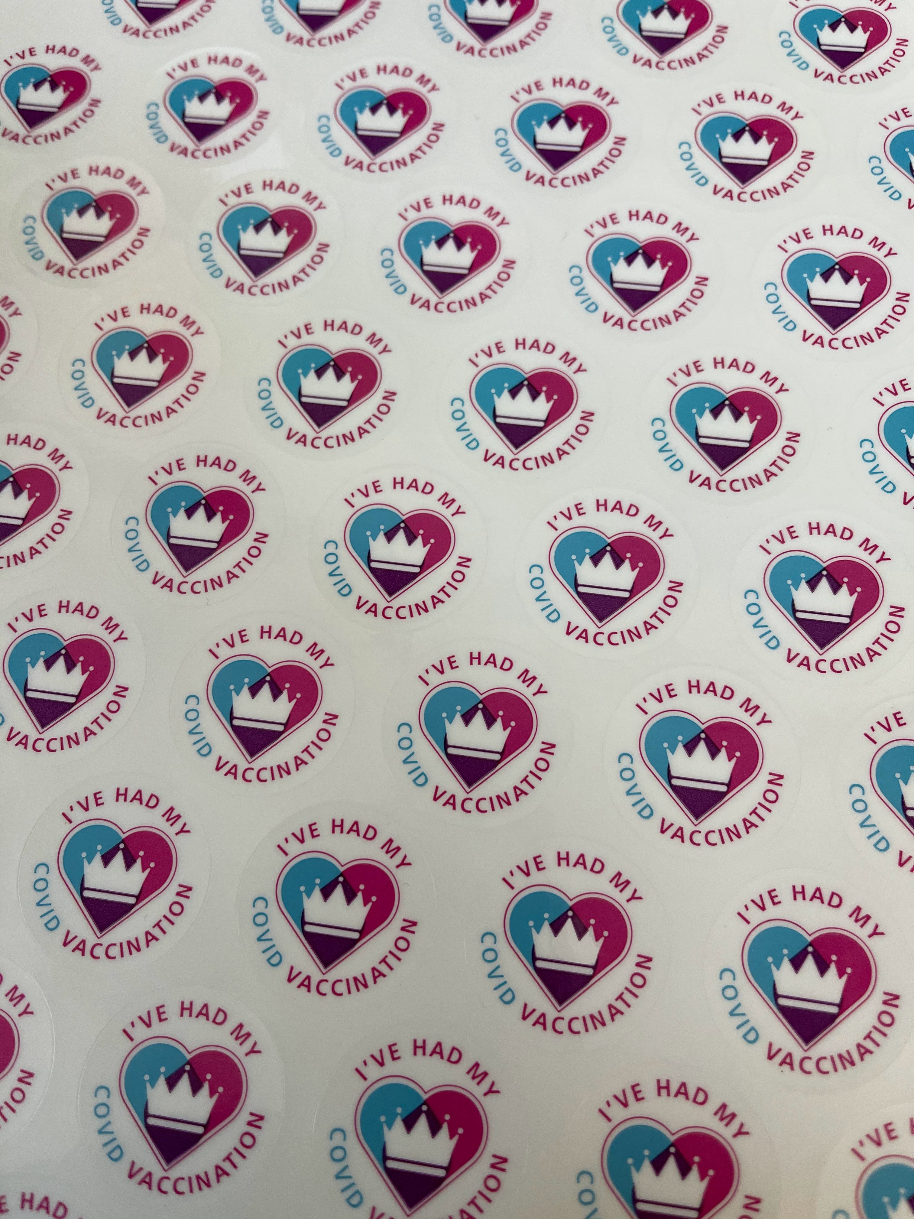 coronavirus vaccine stickers by John Cameron from unsplash