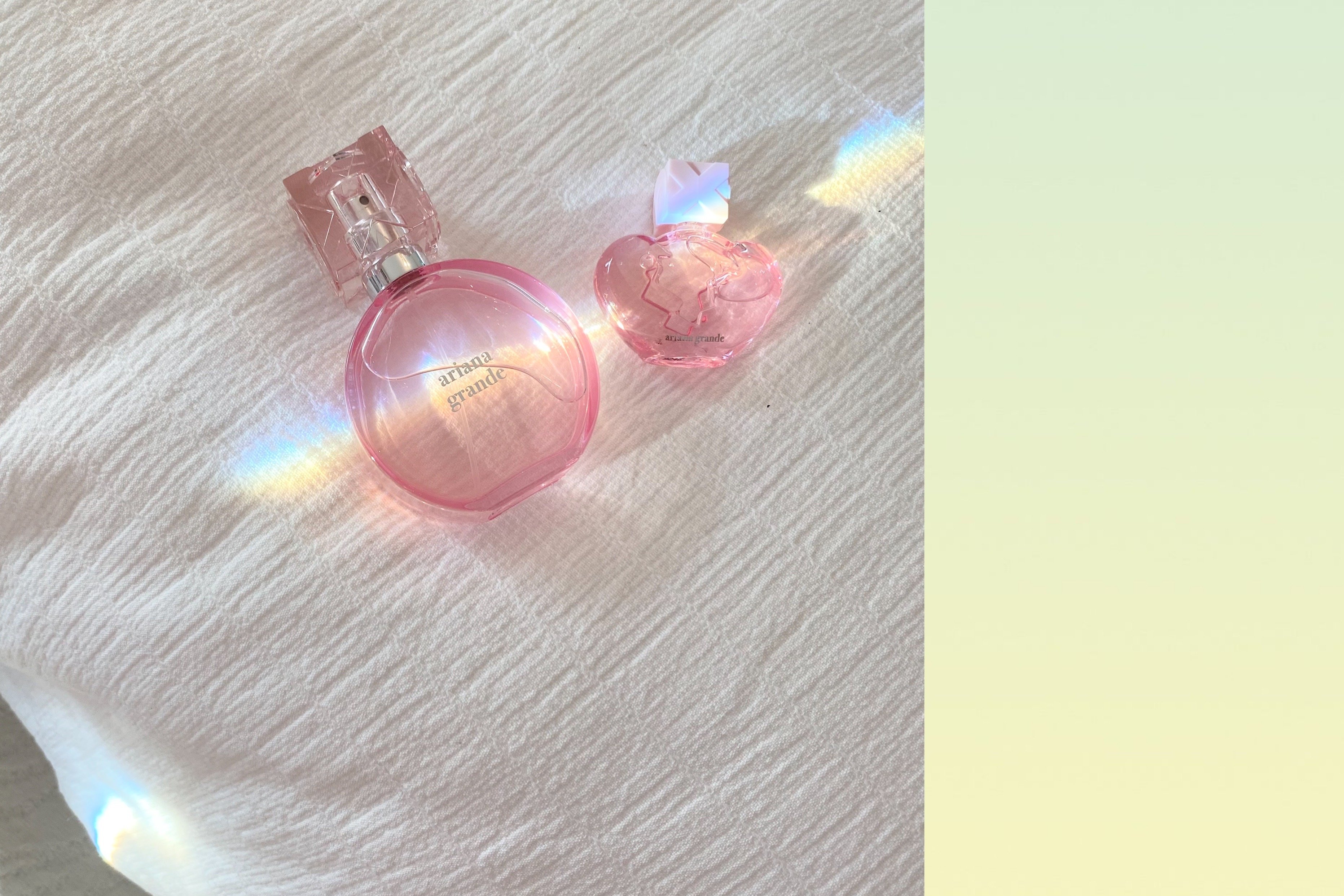 Ariana Grande perfume bottles