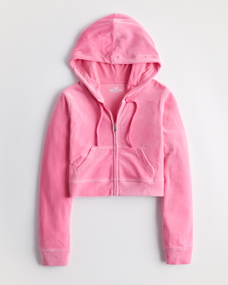 velour zip up