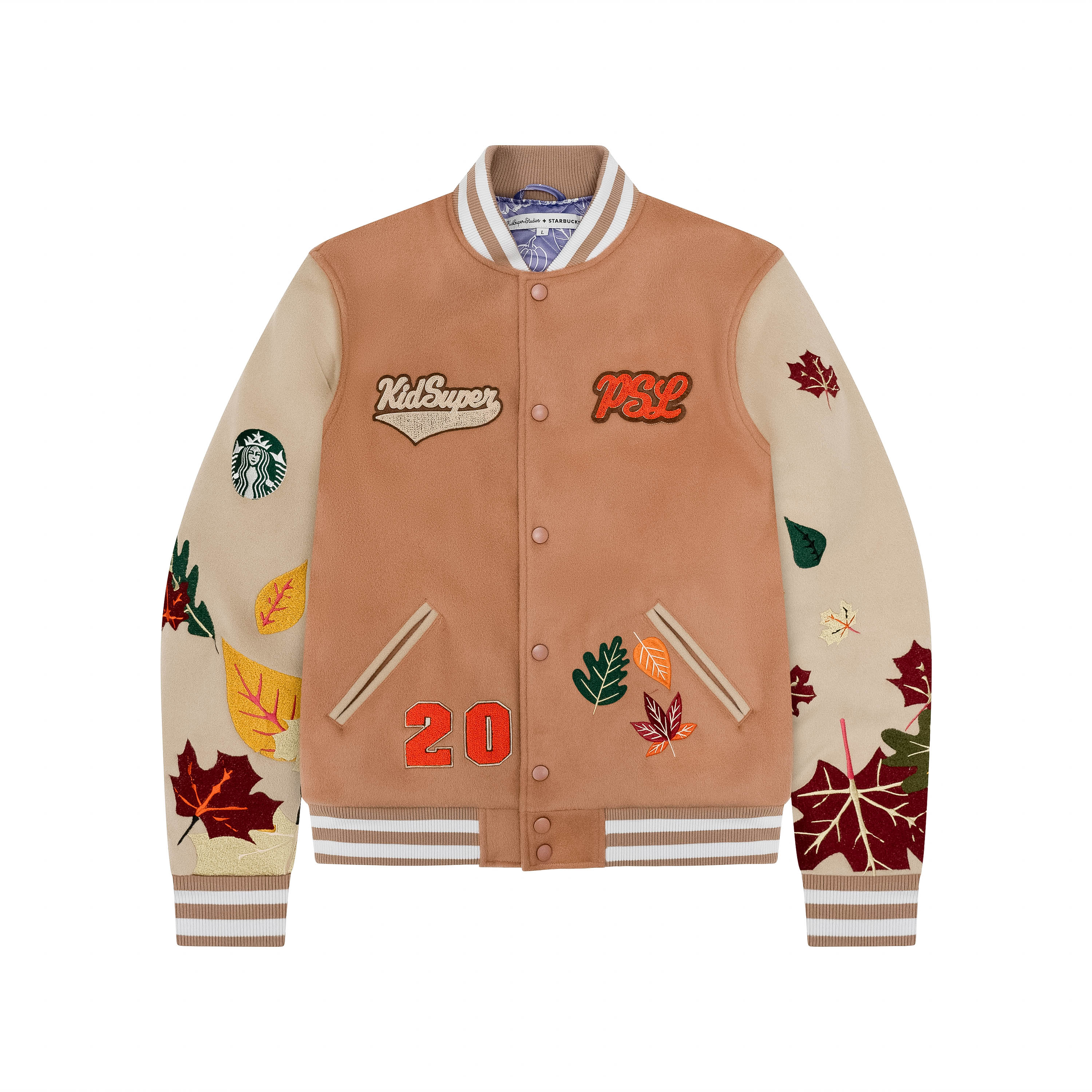KidSuper Studios + Starbucks Team PSL Varsity Jacket