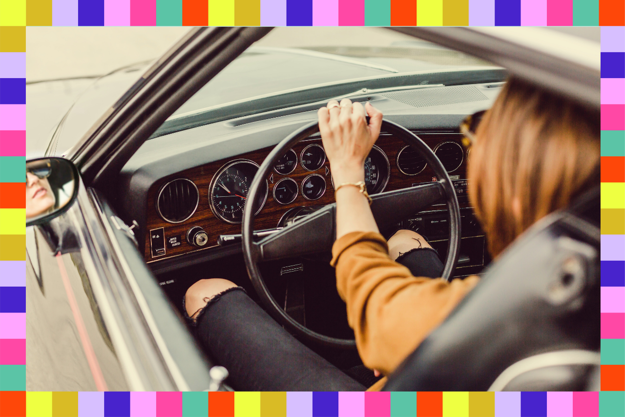 driving a car hero blocked border