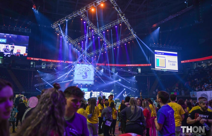 Stage and Crowd at THON 2023