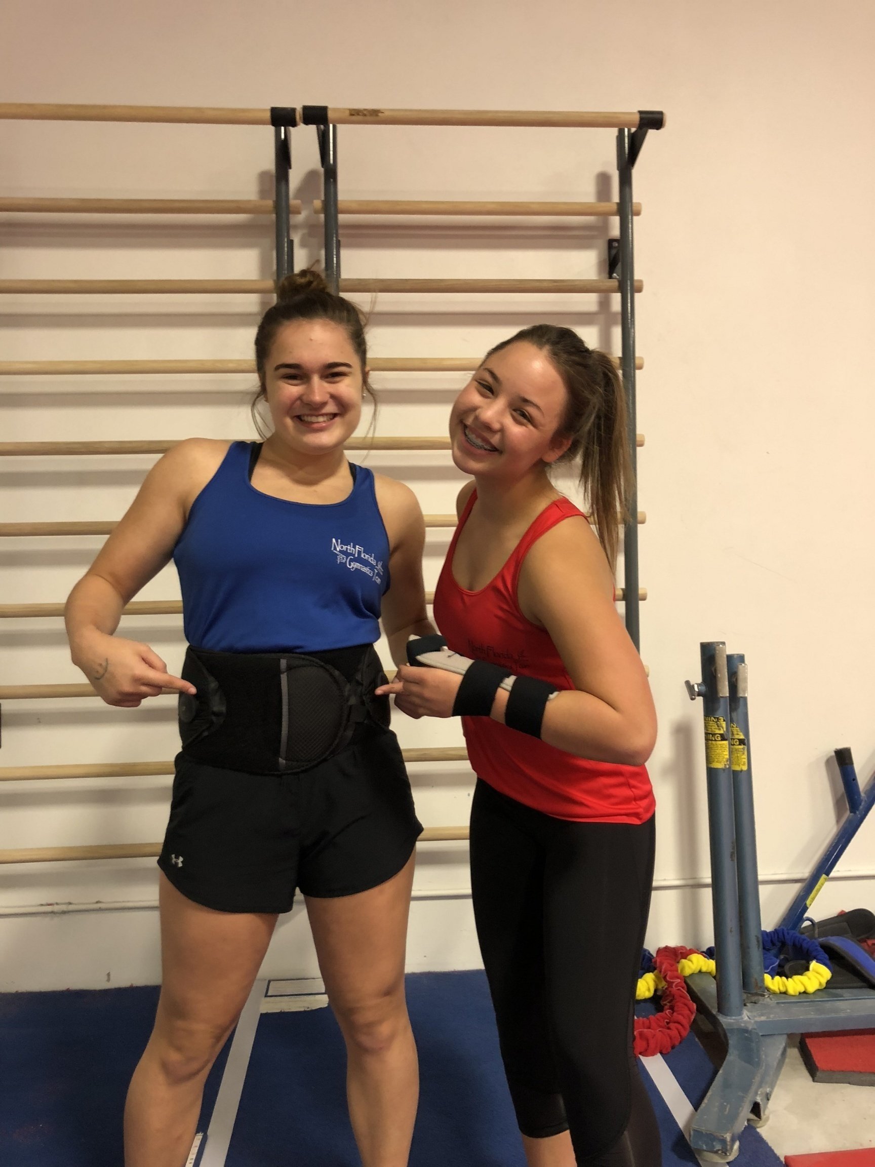 back brace picture in gym