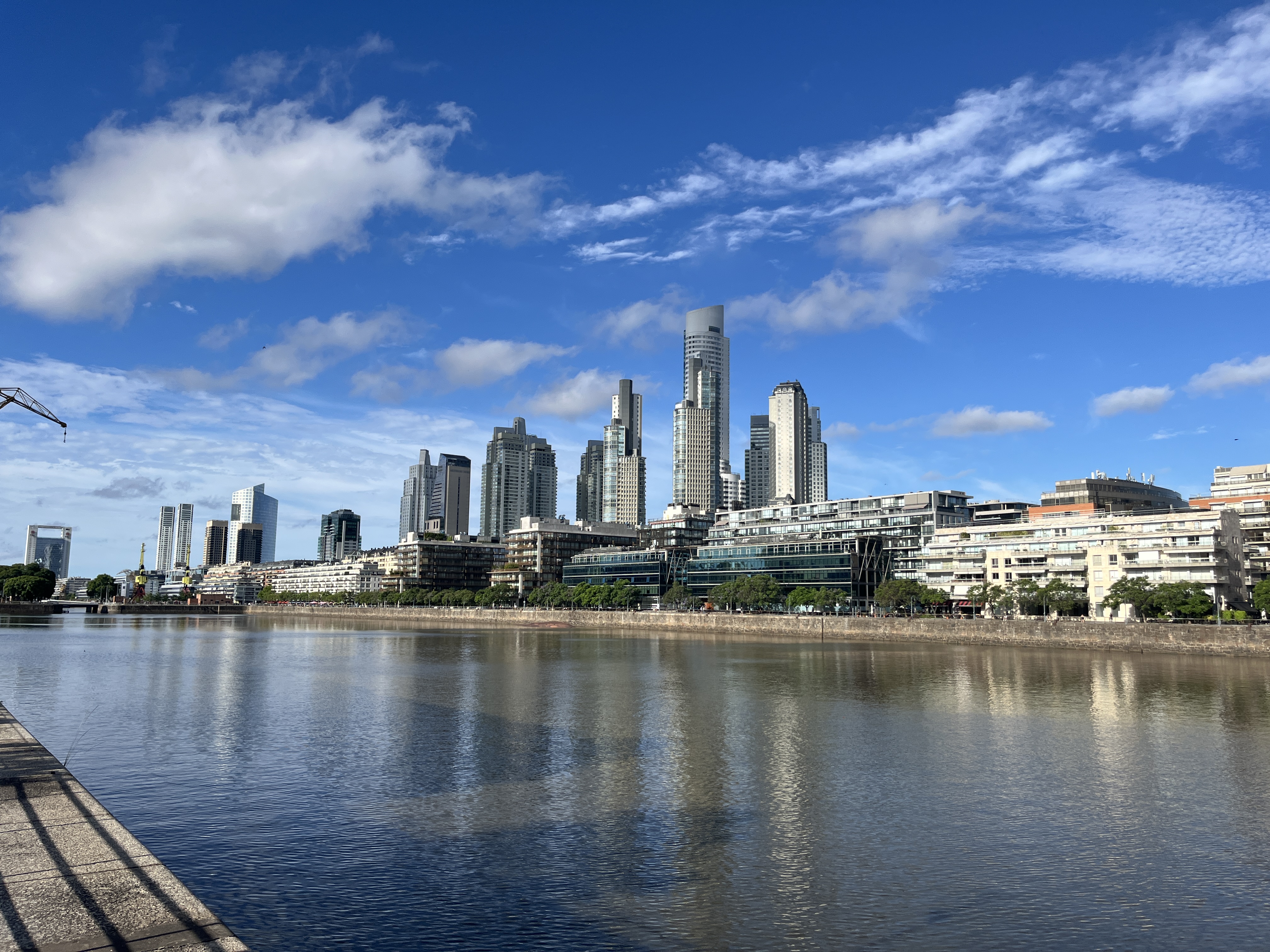 View of water from Puerto Madero in Buenos Aires