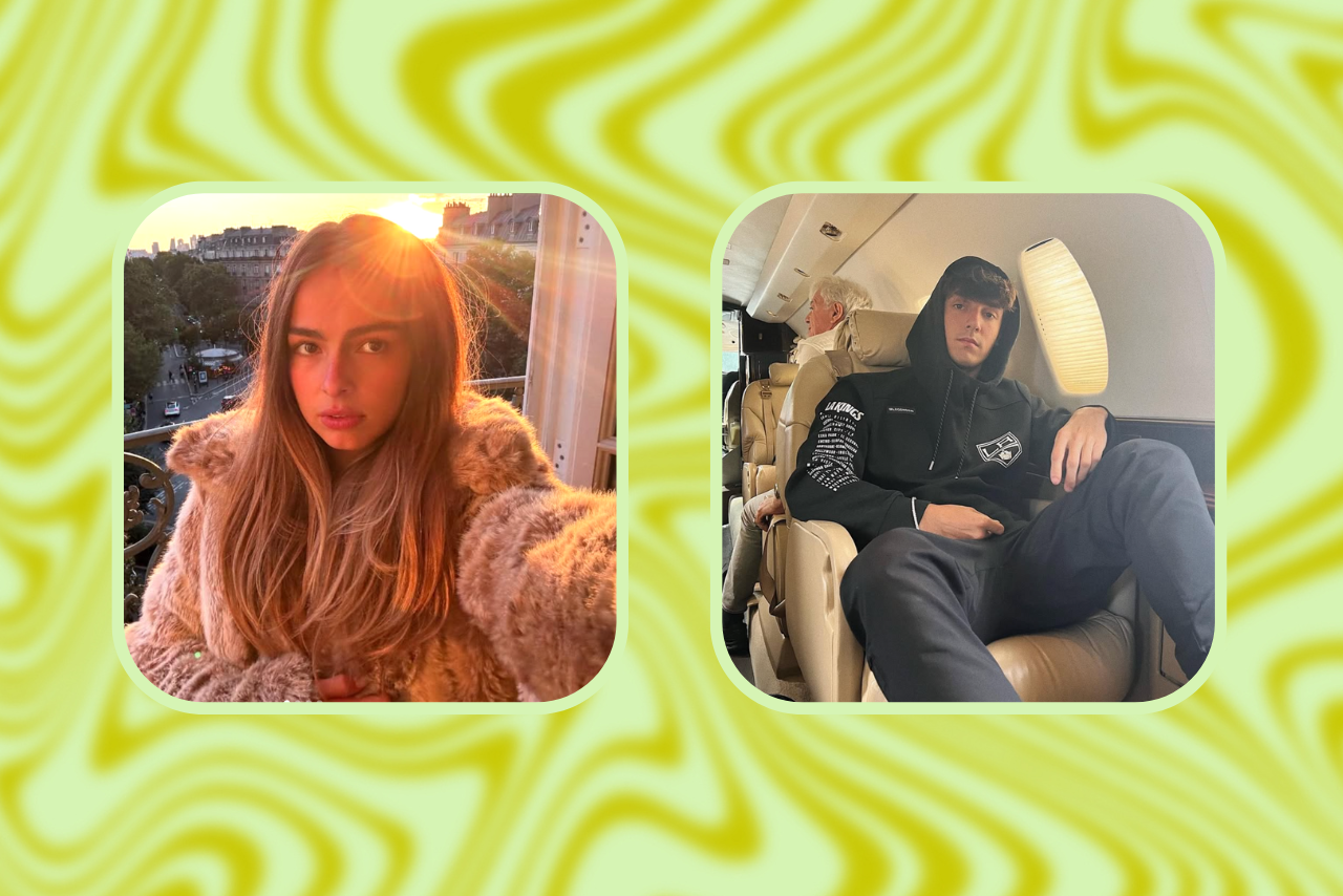 Instagram photos of Addison Rae and Bryce Hall