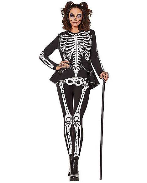 skeleton plus size costume