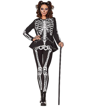 skeleton plus size costume