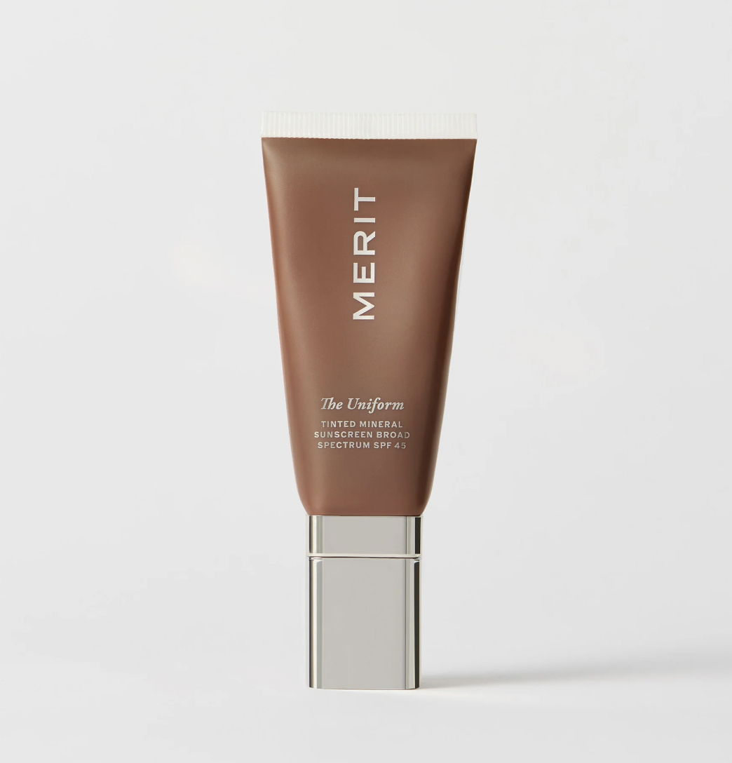 Tinted sunscreen by Merit Beauty
