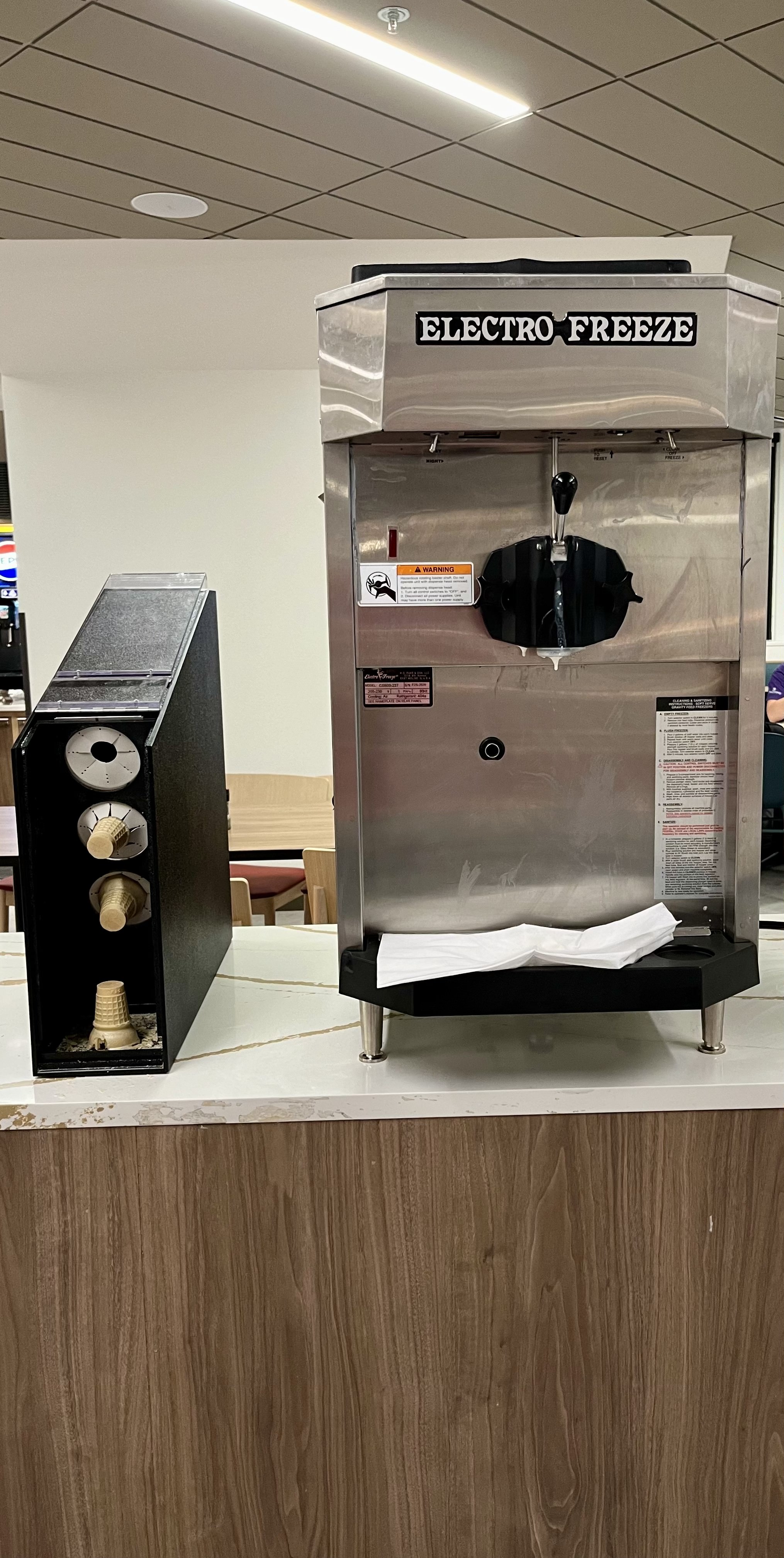 Soft Serve Machine from School Dining Hall