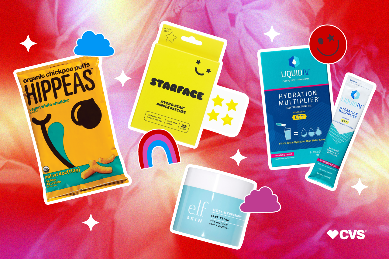 Beauty and food product packages on an ombre background