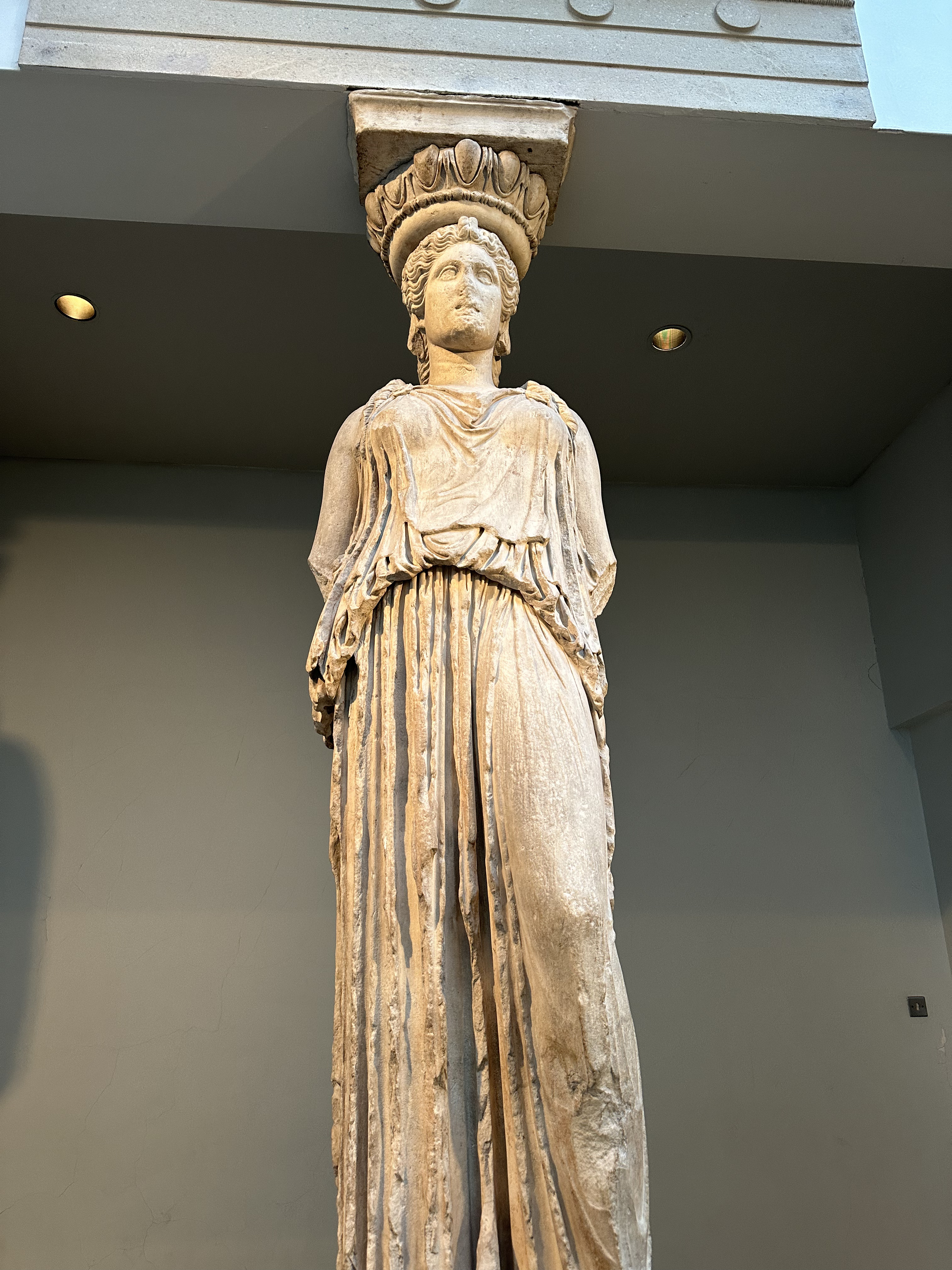 Roman-style statue at The British Museum