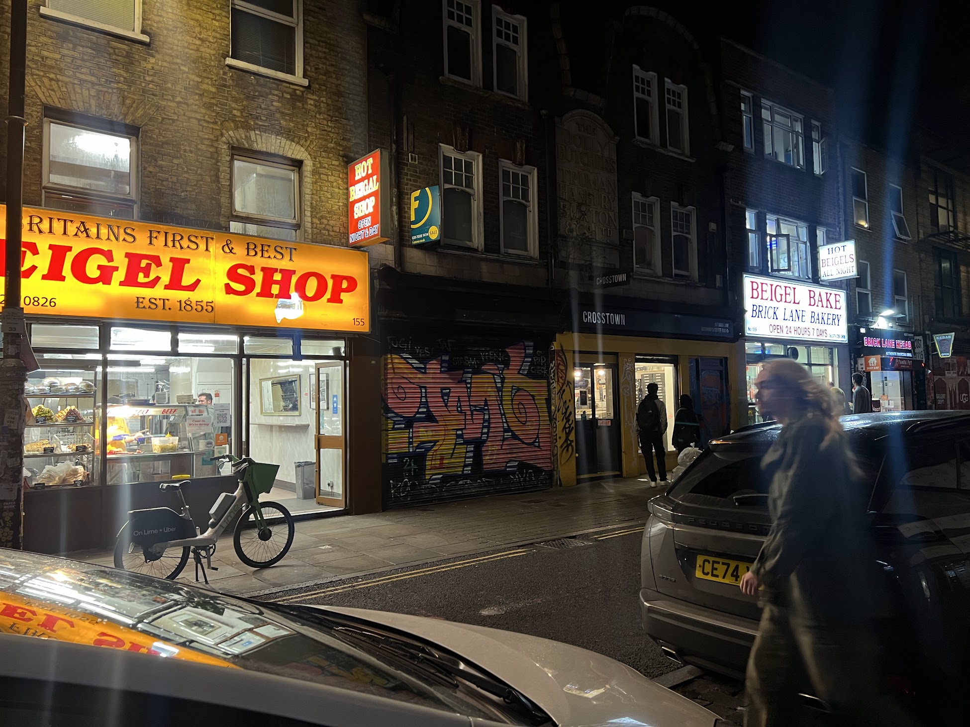 The two Brick Lane bagel shops in London